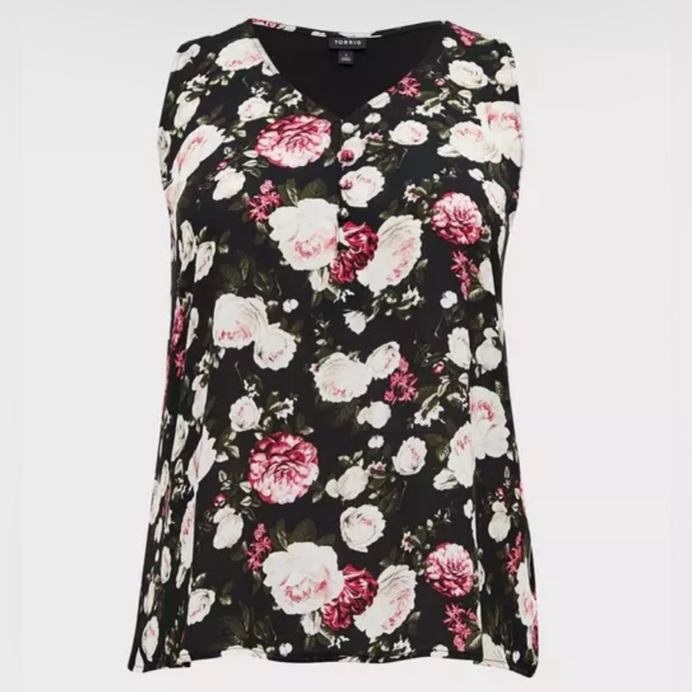 Torrid Georgette Knit Back Tank 1X